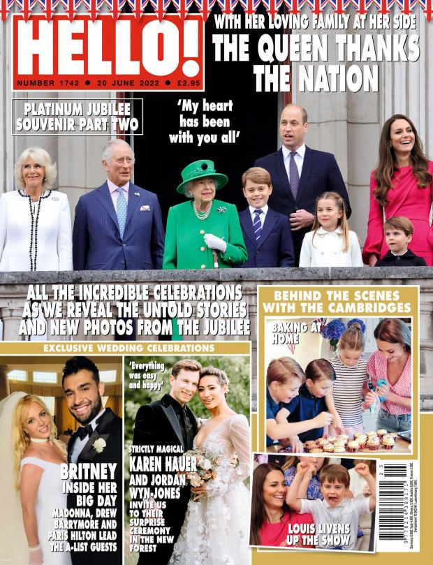 The Northern Echo: Handout issued by Hello! of the front cover of their latest edition to go with SHOWBIZ Hauer. Issue date: Monday June 13, 2022. PA Photo. See PA story SHOWBIZ Hauer . Photo credit should read: Hello!/PA Wire ..NOTE TO EDITORS: This handout photo may only