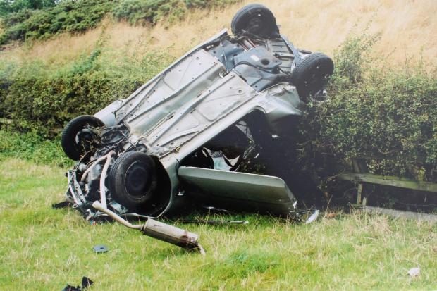 The Northern Echo: Victoria Beardmore's car following the collision. Picture: GNAAS