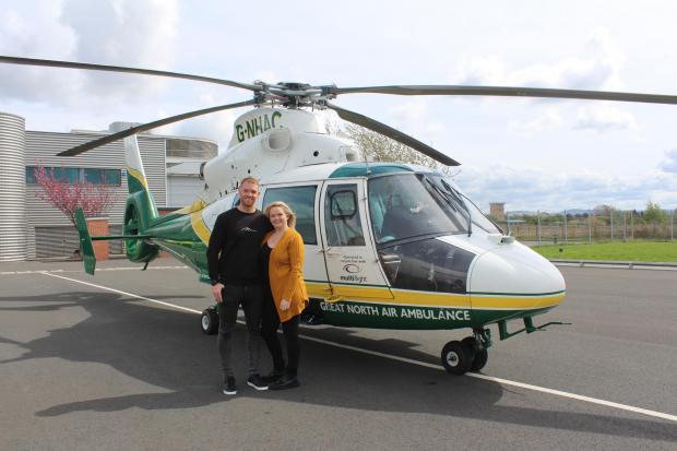 The Northern Echo: Michael Bough and Victoria. Picture: GNAAS
