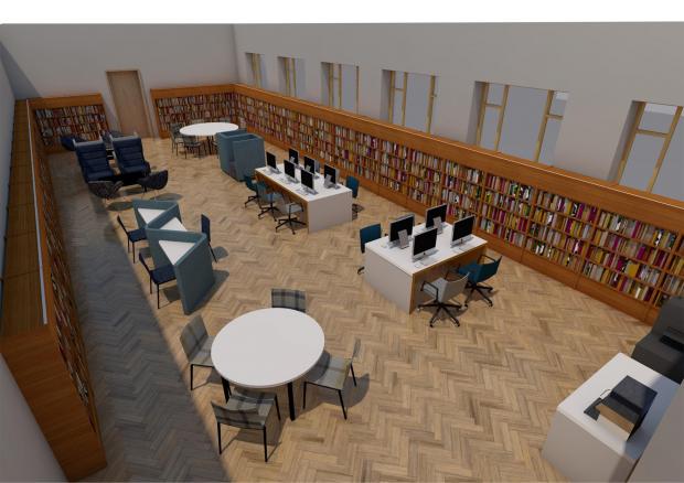 The Northern Echo: How the new look "study" area of Darlington library is planned to look