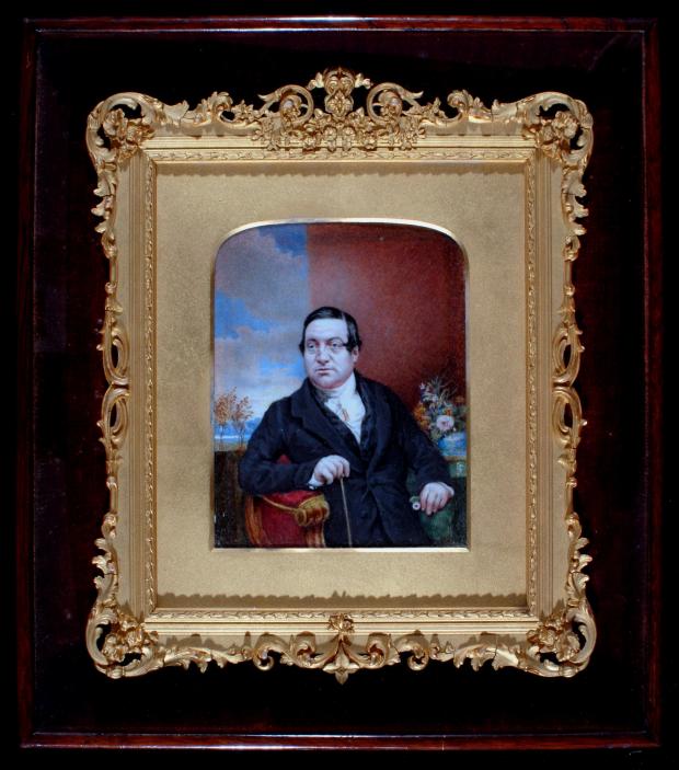 The Northern Echo: A miniature watercolour painting of trainer John Scott, which was bought by the Bowes Museum in 2007