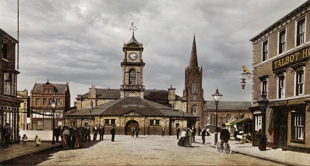 The Northern Echo: The St Hilda's area of Middlesbrough was the first to be developed next to the original Port Darlington. It is now a rundown by evocative place, with the town hall clock still standing. The town hall was built in 1846 and hosted a banquet for WE