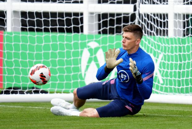 The Northern Echo: England goalkeeper Nick Pope during a training session at the Sir Jack Hayward Training Ground, Wolverhampton. Picture date: Monday June 13, 2022.