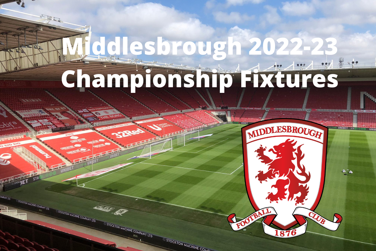 Middlesbrough 2022-23 Championship fixtures