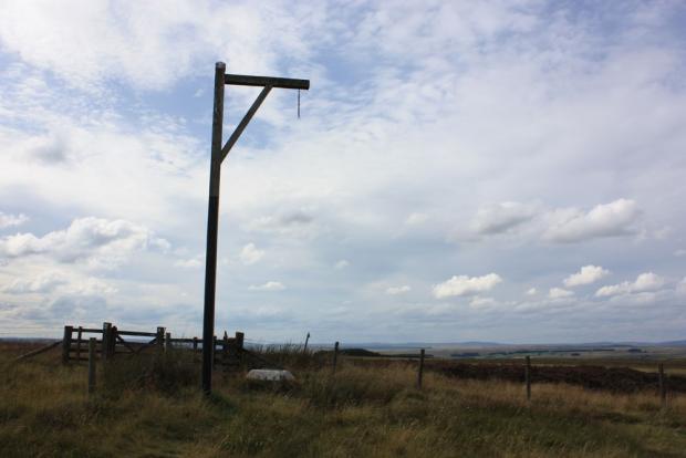 The Northern Echo: Winter’s Gibbet near Elsdon in Redesdale Photo © 2018 David Simpson
