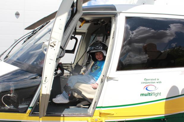 The Northern Echo: Isaac Hoey sat in the helicopter