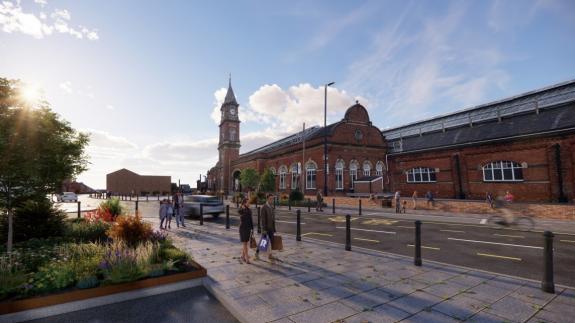 The Northern Echo: An illustration of the plans for Darlington railway station. Picture: Darlington Borough Council. The Northern Echo: An illustration of the plans for Darlington railway station. Picture: Darlington Borough Council.