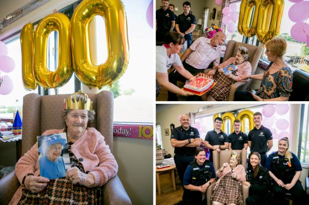 Louie Young is celebrating her 100th birthday at Appleton Lodge in Spennymoor Picture: SARAH CALDECOTT