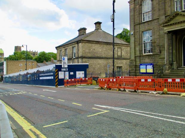 The Northern Echo: Roadworks on North Road that is impacting businesses. Picture: BEAN SOCIAL CAFE