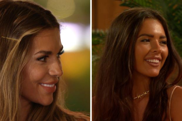 The Northern Echo: Ekin-Su and Gemma on Love Island. Love Island airs at 9pm on ITV2 and ITV Hub. Episodes are available the following morning on BritBox. Credit: ITV