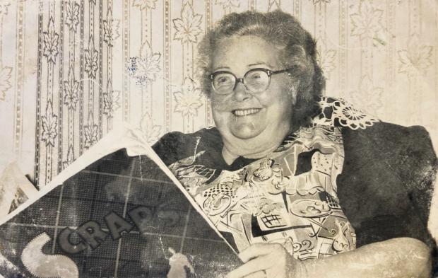 The Northern Echo: Lillie Galloway, pictured with the scrapbook which is now in the possession of her great-grand-daughters