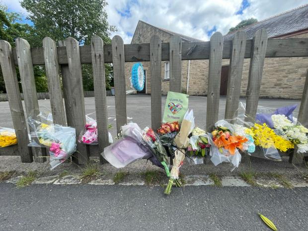 The Northern Echo: Floral tributes were left at the scene of a crash that killed County Durham dad Aaron Morris. Picture: SARAH CALDECOTT
