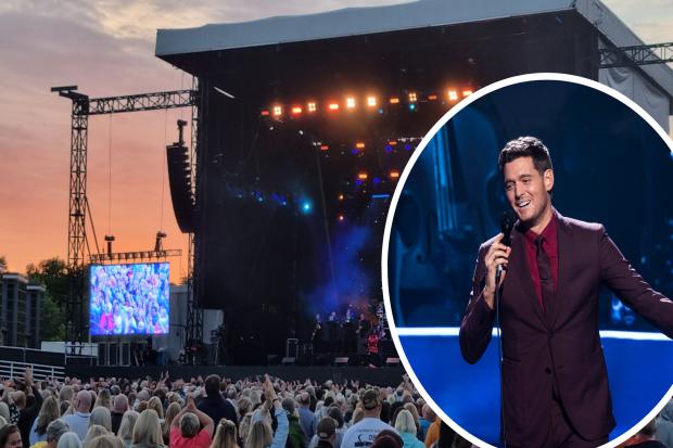More than 11,000 fans are expected to see Bublé perform at the Seat Unique Riverside on Wednesday (July 6) night. Pictures: DANIEL HORDON & NQ STAFF