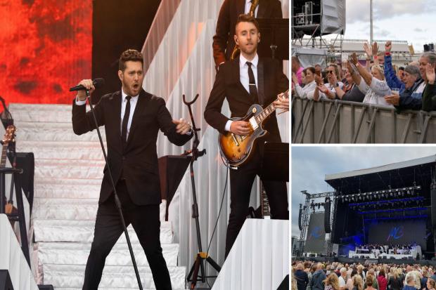 Bublé played to 13,000 fans in County Durham on Wednesday (July 6) night. Pictures: STEVEN CURTIS & DANIEL HORDON