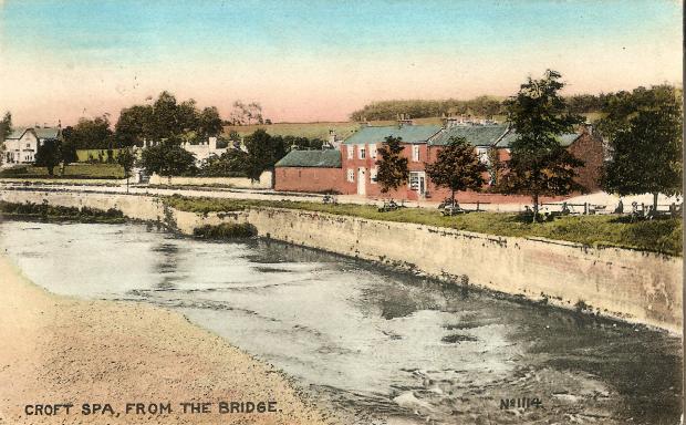 The Northern Echo: An Edwardian postcard of the view from Croft bridge looking towards Hurworth Place. The white building on the left is Croft House and you can just make out the eccentric Tees View Cottages behind the trees. Sir Ernest Cassel is said to have added