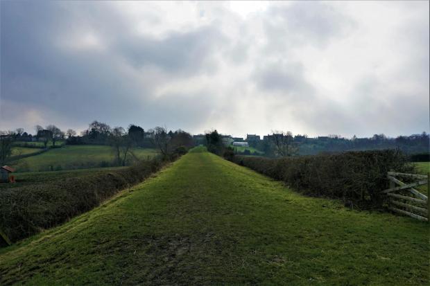 The Northern Echo: 3.	Looking south up the 1,109-yard Etherley Incline to the top where the 30hp stationary engine, designed by Robert Stephenson, was placed to pull the coal wagons up and then lower them down the other side to West Auckland. This embankment, up to 40ft