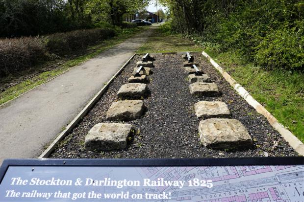 The Northern Echo: 10.	The line drops down the bank from Brusselton and through where the vast wagonworks were, employing 2,500 people until 1984, and then into Shildon where, outside the Masons Arms pub, the wagons on opening day were coupled to Locomotion No 1 to begin