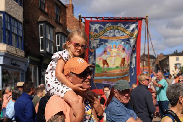 The Northern Echo: The Miners Gala was attended by all of the family. Picture: NORTH NEWS