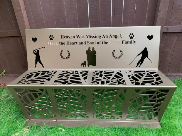 The Northern Echo: A second memorial bench has been installed at Mark and Christine's home in Darlington