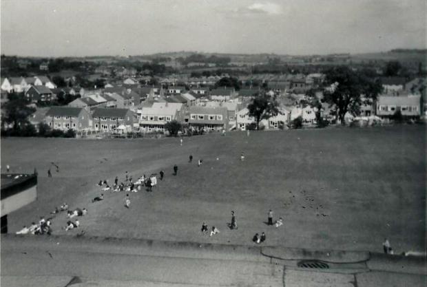 The Northern Echo: John Heslop's view over the Woodhouse Close playing fields on his last day in 1964