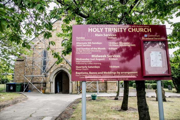 The Northern Echo: The family bought a double plot for Thomas and Hilda when he died in 2005 at Holy Trinity Church, Wingate, County Durham. Picture: SARAH CALDECOTT