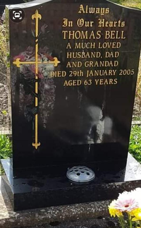 The Northern Echo: Family picture of the gravestone before it was removed ahead of Hilda's funeral service.