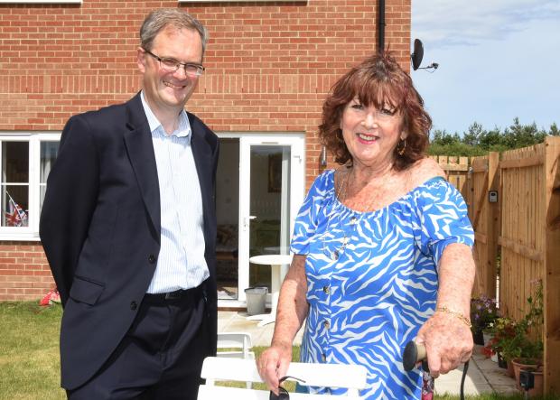 The Northern Echo: Steve Secker YHA Chair with resident Sheila Howell