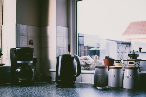 The Northern Echo: Kitchen surface with coffee maker, kettle and coffee, sugar and tea pots. Credit: Canva