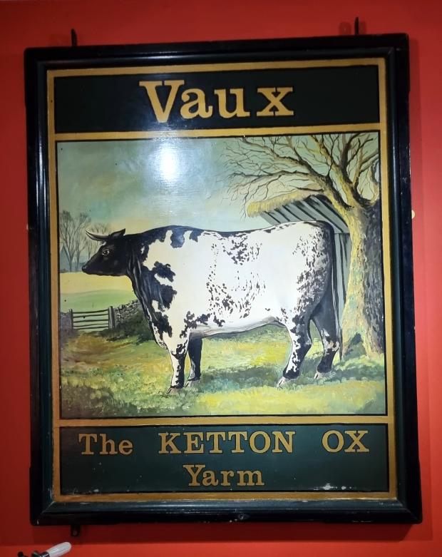 The Northern Echo: The Ketton Ox sign that now hangs in Preston Park Museum, photographed by David Thompson