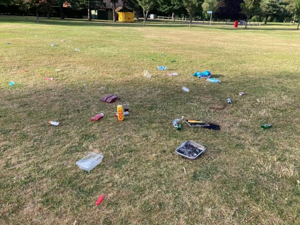 The Northern Echo: Riverside Park in Chester-le-Street has been the site of anti-social behaviour. Picture: DCC WARDENS