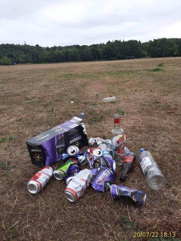 The Northern Echo: The rubbish left at Tanfield. Picture: DCC WARDENS