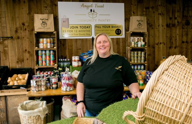 The Northern Echo: Angel Trust founder and CEO Clair McGregor at the new store. Picture: SARAH CALDECOTT