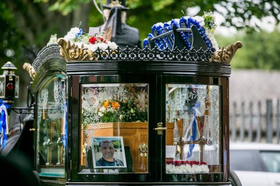 The Northern Echo: The funeral took place at Holy Family Roman Catholic Church in Cockerton, Darlington. Picture: SARAH CALDECOTT The Northern Echo: The funeral took place at Holy Family Roman Catholic Church in Cockerton, Darlington. Picture: SARAH CALDECOTT