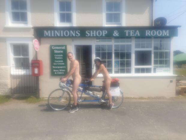 The Northern Echo: Neil Cox and friend Hannah-Elizabeth Teoh who cycled through the North East Pictures: FREE WILDERS