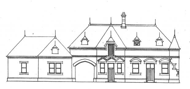 The Northern Echo: How No 45 is believed to have looked when it was the carriage house to Blackwell Hill. The carriages were kept in the block on the left, next to the stables, and the main body of the house - occupied by someone like the groom - was only single storey.