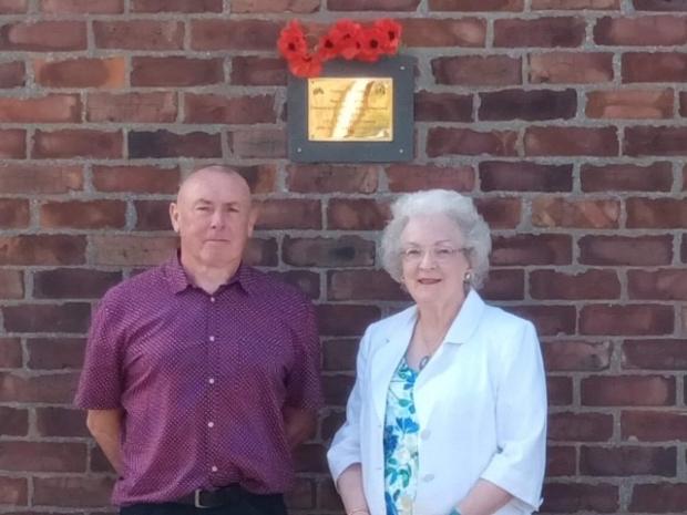 The Northern Echo: Local historians David Elgy and Dorothy Rand with the plaque