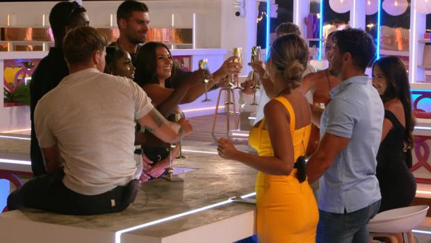 The Northern Echo: The islanders make a toast. Love Island continues tonight at 9pm on ITV2 and ITV Hub. Episodes are available the following morning on BritBox (ITV)