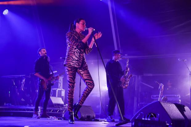 The Northern Echo: Nadine Shah performs on the Main Stage. Picture: CHRIS BOOTH