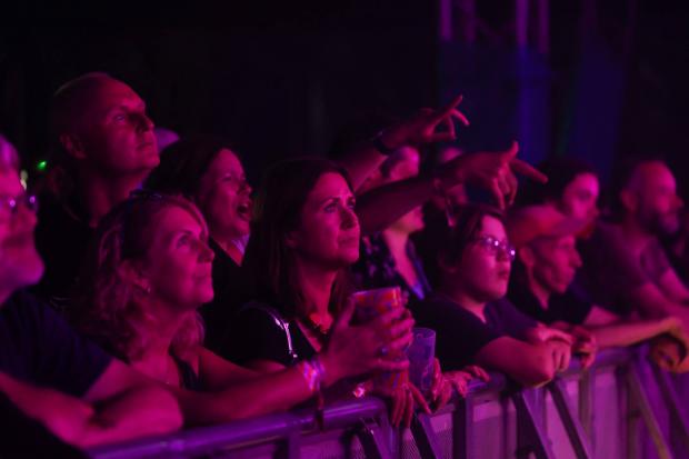 The Northern Echo: The Audience watching The Lovely Eggs perform on the In The Dock Stage. Picture: CHRIS BOOTH