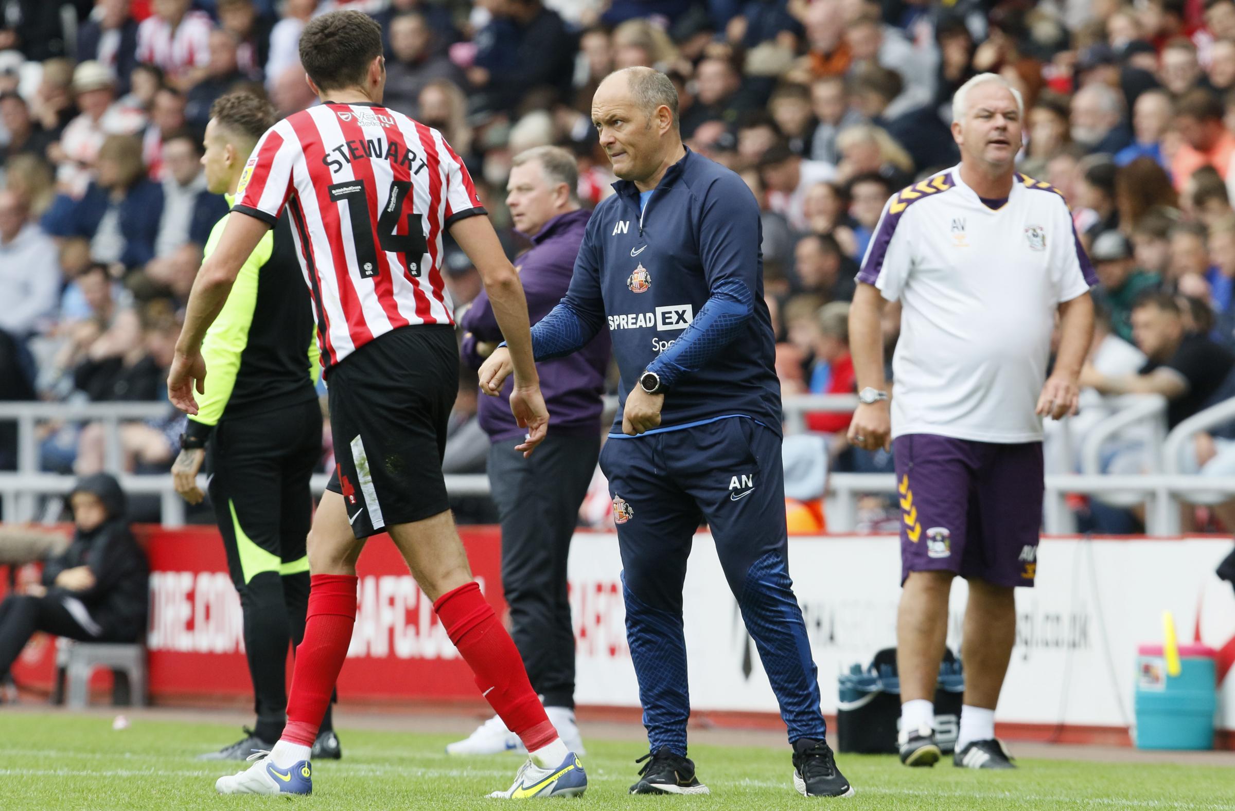 Alex Neil reacts to Sunderland's 1-1 draw with Coventry