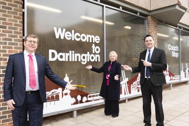 The Northern Echo: Tees Valley Mayor Ben Houchen, Peter Gibson MP for Darlington and former leader of Darlington Council Heather Scott.