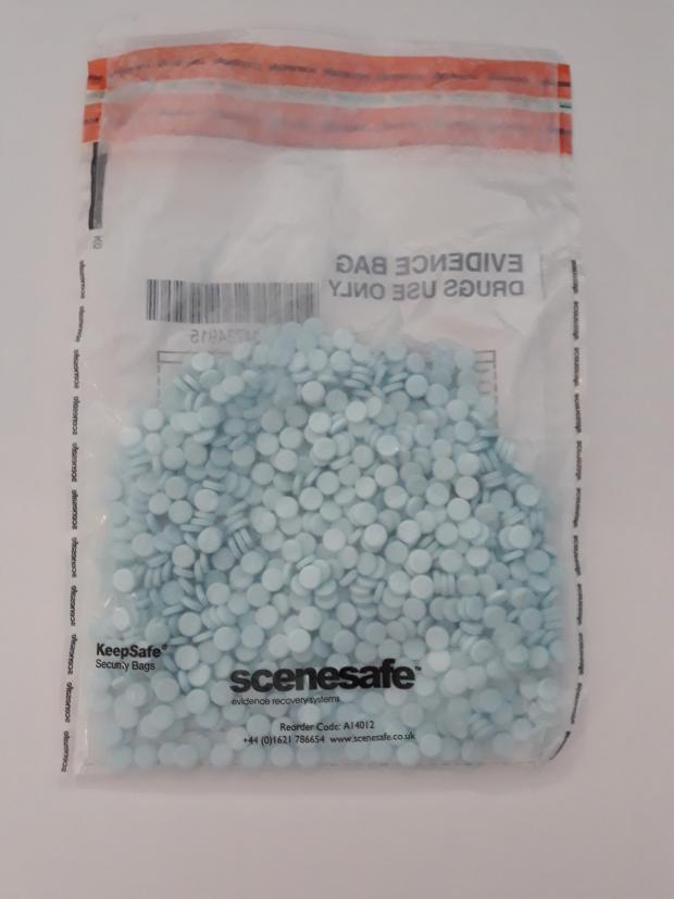 The Northern Echo: The blue pills seized by Northumbria Police 