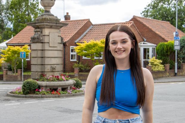 Becca Nesham in her home village of Hurworth-on-Tees. Picture: Chris Barron