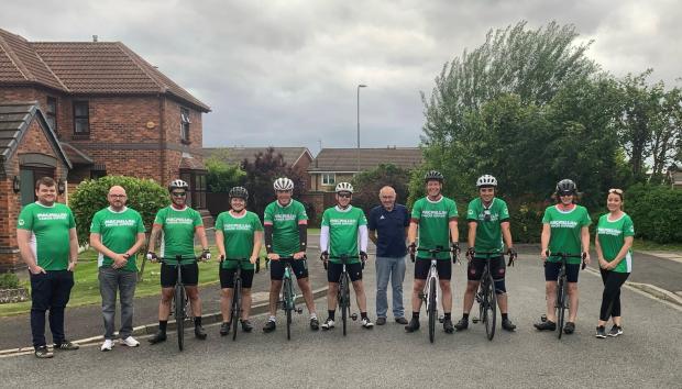 The Northern Echo: The team are raising money for Macmillan 
