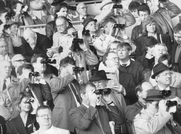 The Northern Echo: Spectators at Redcar Racecourse in 1988