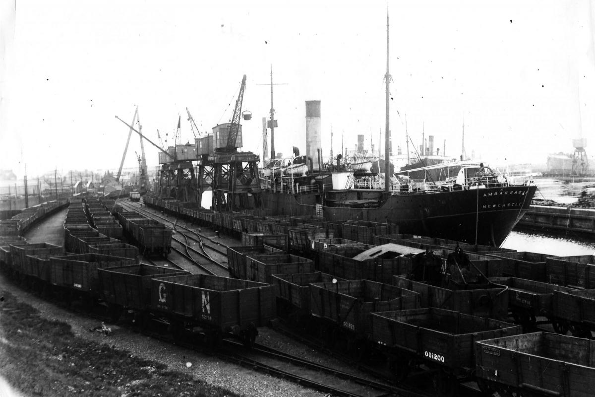A fabulous picture from The Northern Echo archive of the LNER docks at Middlesbrough, taken in May 1936.