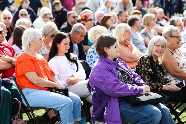 The Northern Echo: Crowds watching the cookery performances. Picture: CHRIS BOOTH
