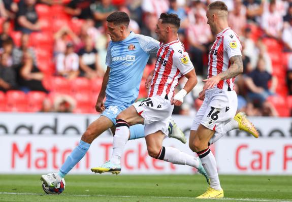 The Northern Echo: Ross Stewart scores against Stoke last season The Northern Echo: Ross Stewart scores against Stoke last season
