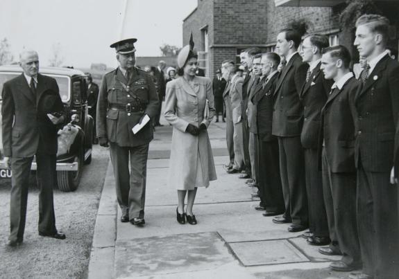 The Northern Echo: The Queen visits Finchale Training College in Durham, 1947. The Northern Echo: The Queen visits Finchale Training College in Durham, 1947.