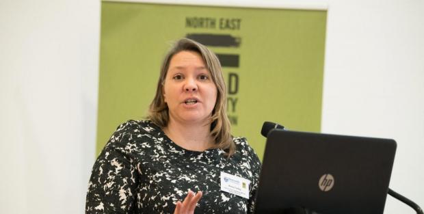 The Northern Echo: Anna Turley speaking at an North East Child Poverty Commission conference in January 2020